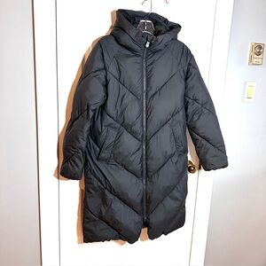 SAVE THE DUCK Women’s Long Parka Jacket Winter Coat, Grey, Size XS Warm, Quilted